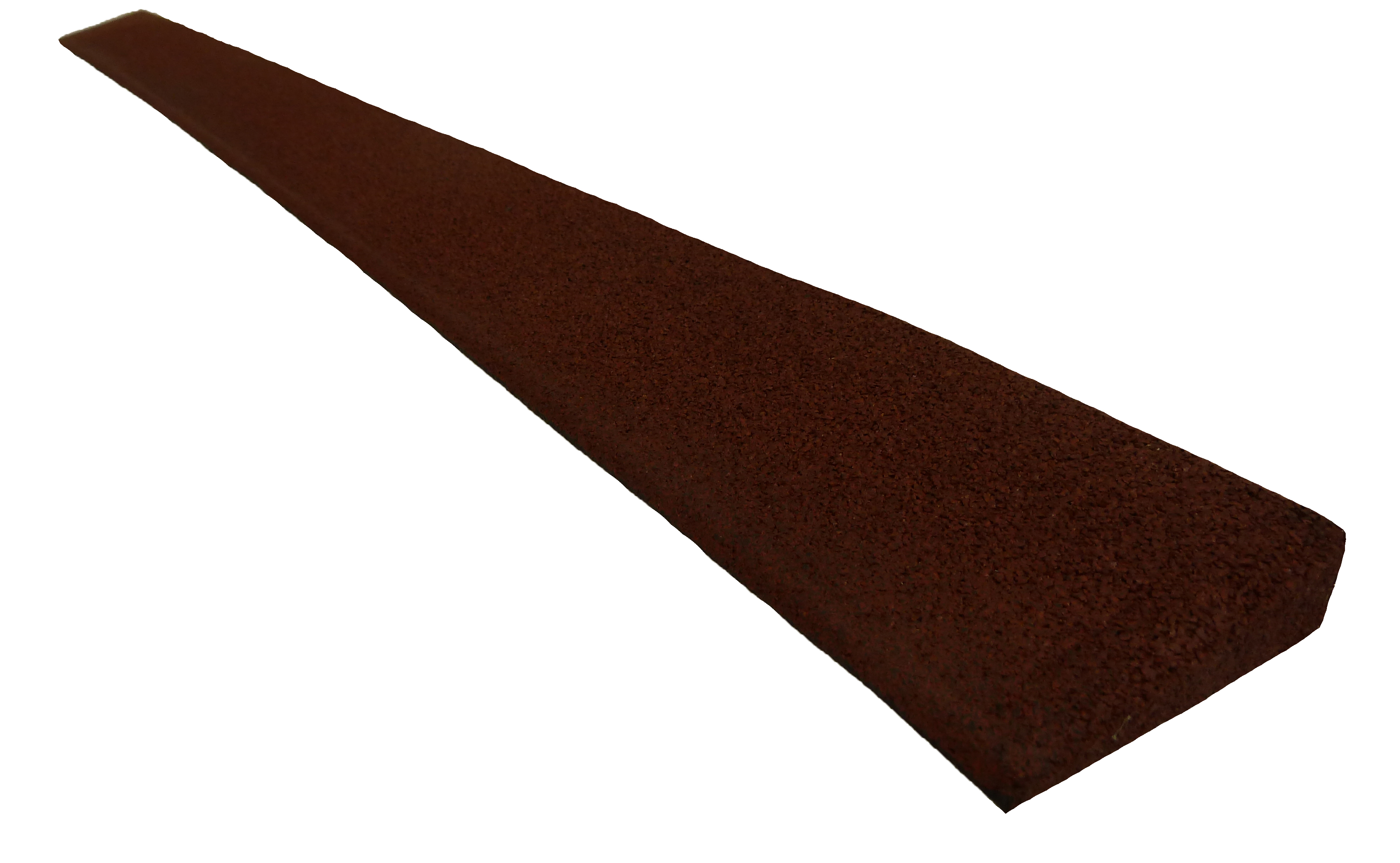 Gummirampe 25x80x1000 mm, for Quad gummifliser, Rød