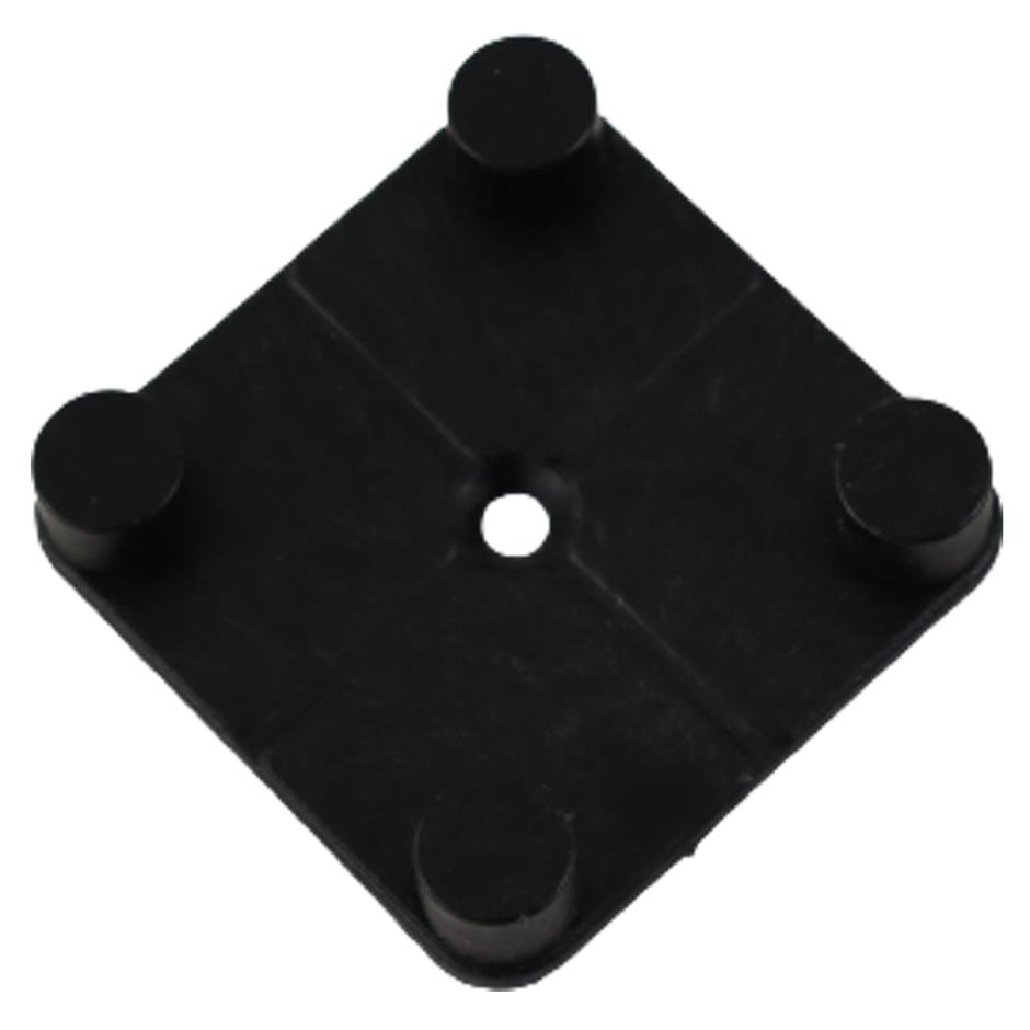 ErgoTile QUAD EasyConnect 1000x1000x30 mm gummifliser med impact bund type M, C1-sort
