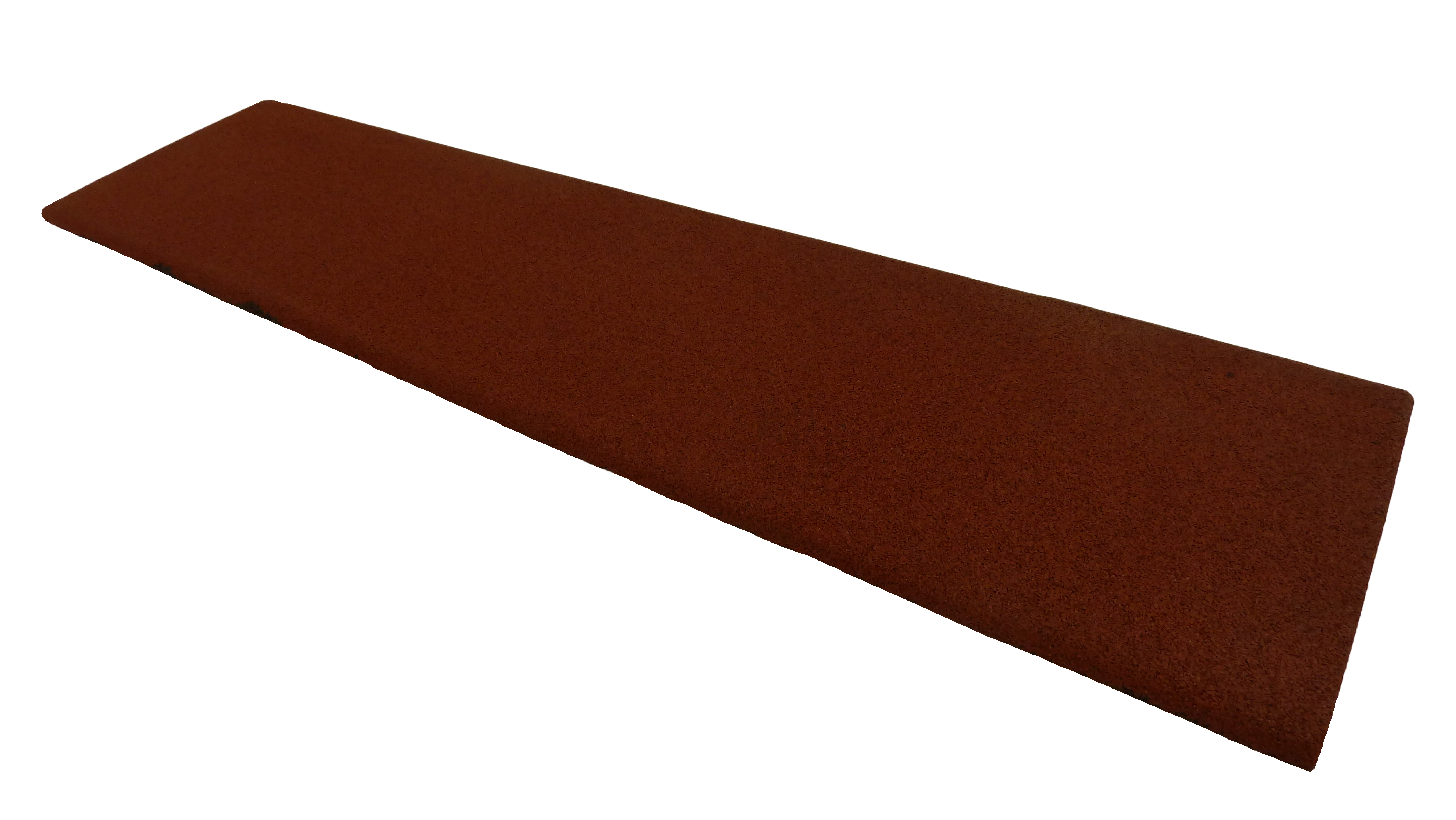 Gummirampe 45x248x1016 mm for 45 mm ErgoPlay gummifliser, C1-rød