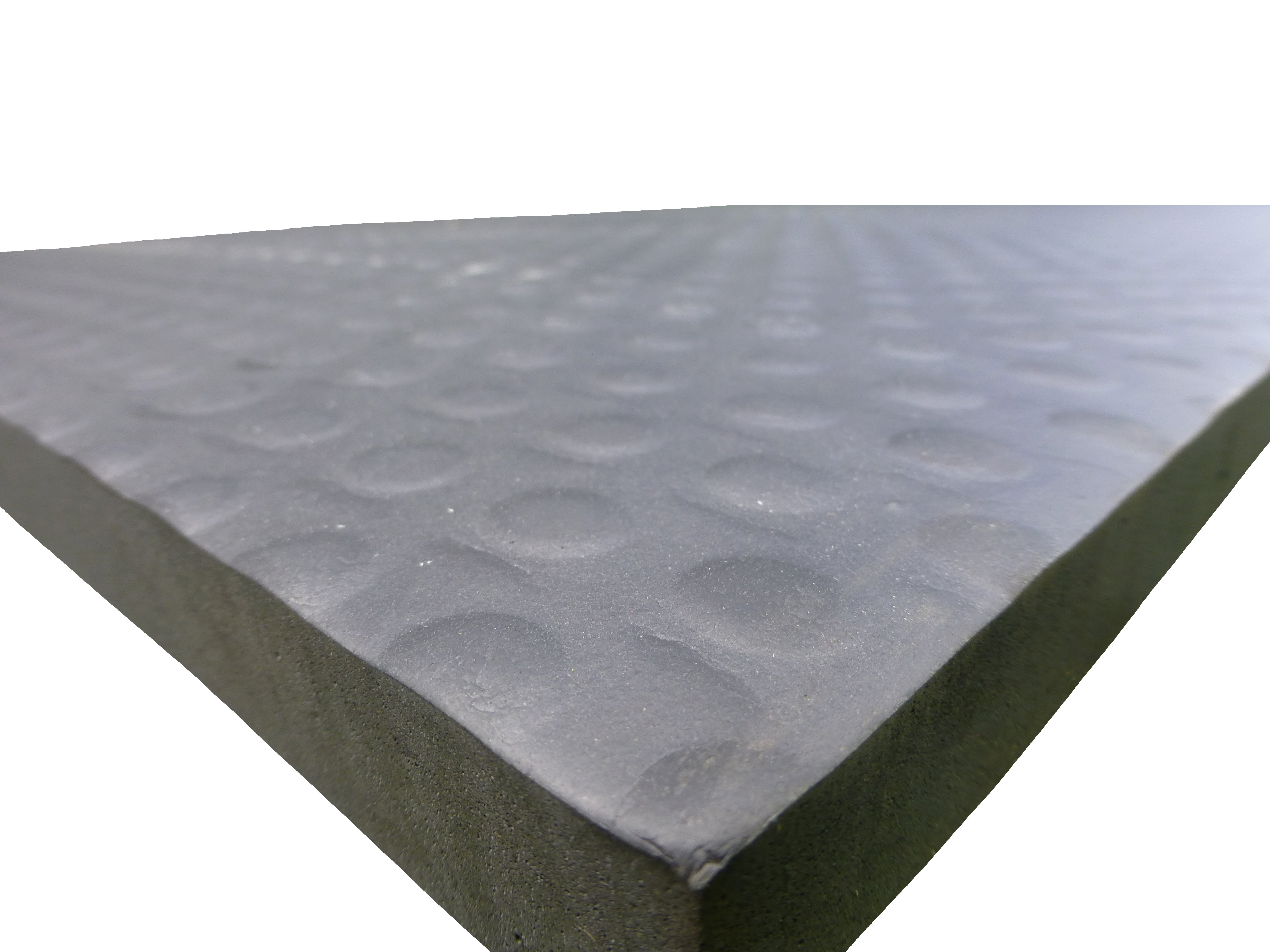 ErgoComfort 1600x900x23 mm smågrise-hulemåtte, udført i EVA, sort