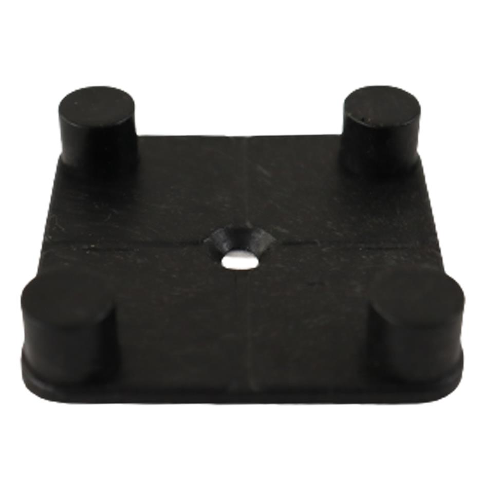 ErgoTile QUAD EasyConnect 1000x1000x30 mm gummifliser med impact bund type M, C4-GV sort