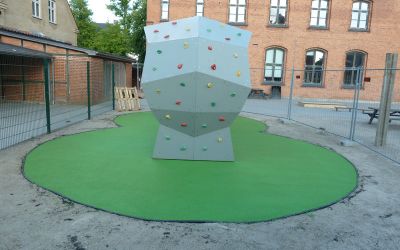 Dekorative gummi-fliser i farver er en nyskabelse