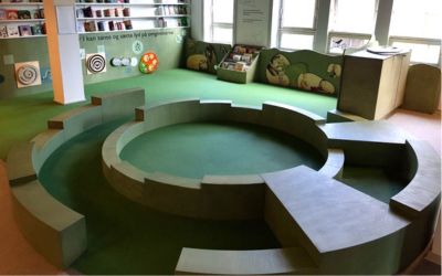 Københavns Hovedbibliotek – PolyPlay gummibelægning i børneområder