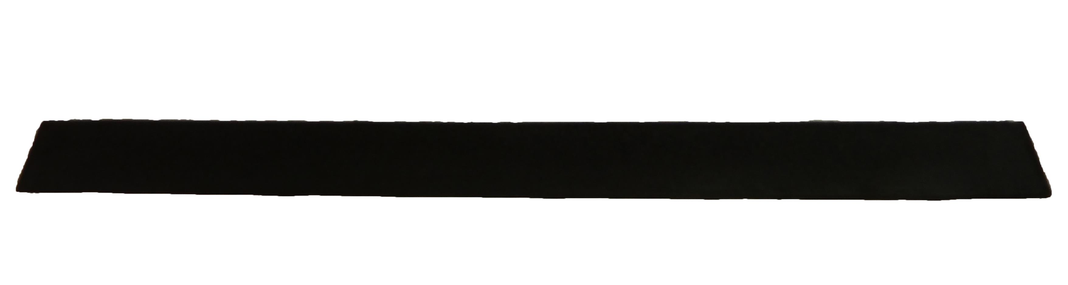 Gummirampe 30x80x1000 mm, for Quad gummifliser, Sort