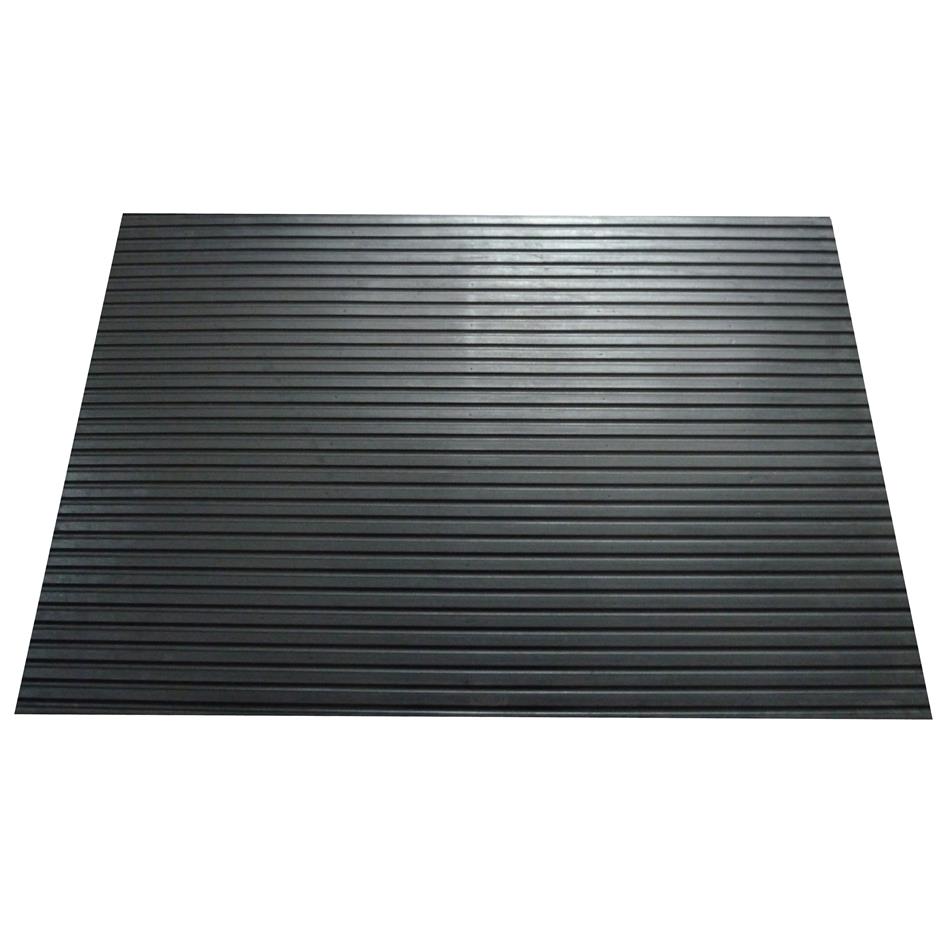 ErgoStall CF gummimåtte 1800x1200x12 mm m. glat overflade og rillet bund