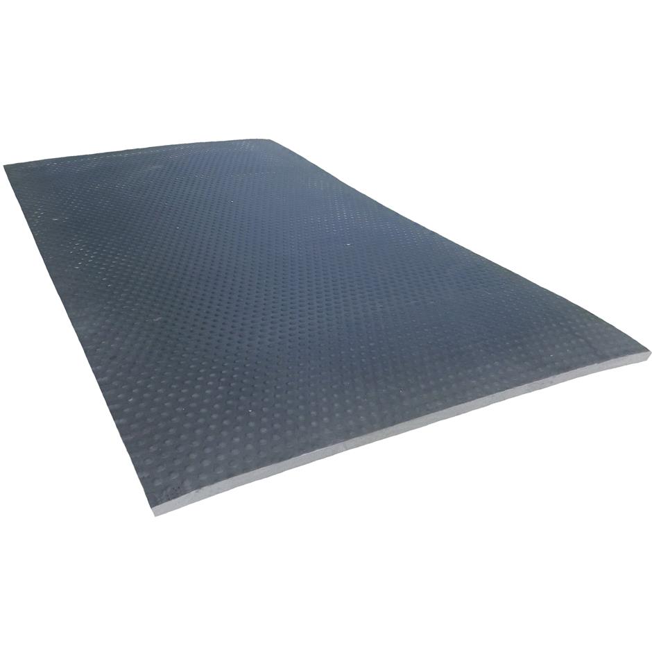 ErgoComfort 1600x900x23 mm smågrise-hulemåtte, udført i EVA, hårdhed 70-75 shore C, sort