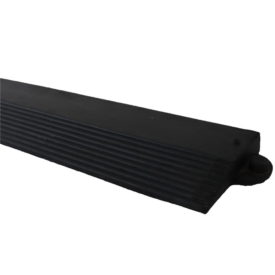 Skrå kantliste for Interlock gummimåtte, NR/SBR-gummi, Female Højre