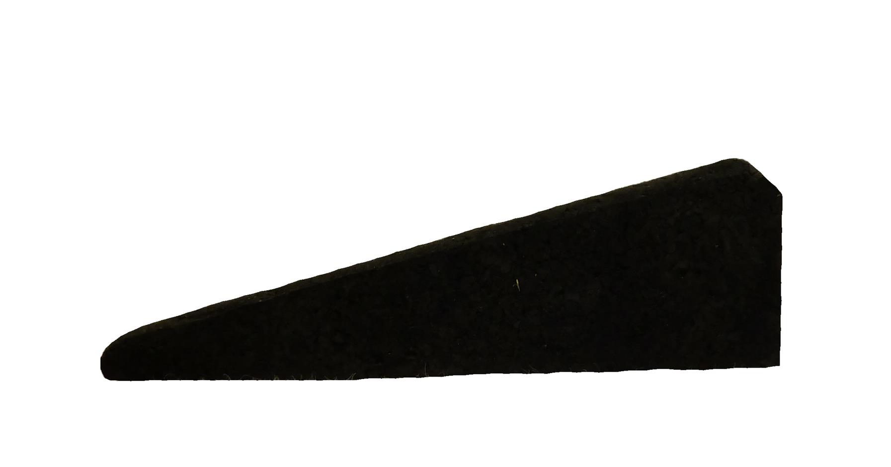 Gummirampe 30x80x1000 mm, for Quad gummifliser, Sort