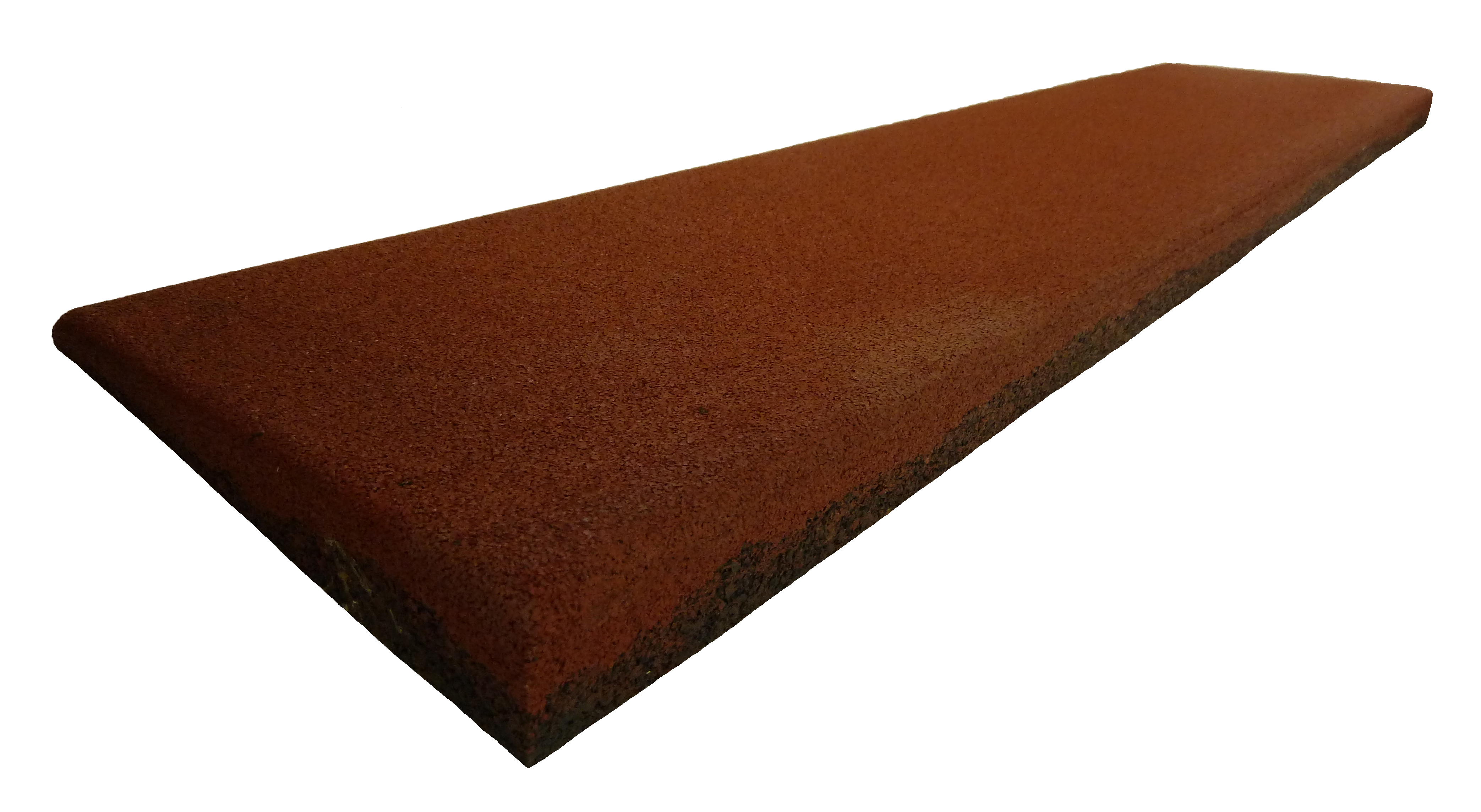 Gummirampe 45x248x1016 mm for 45 mm ErgoPlay gummifliser, C1-rød