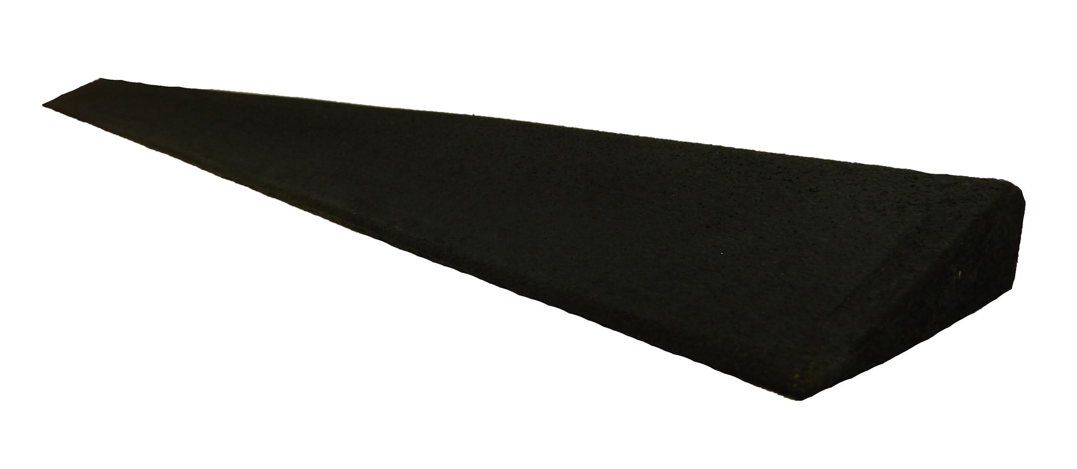 Gummirampe 30x80x1000 mm, for Quad gummifliser, Sort