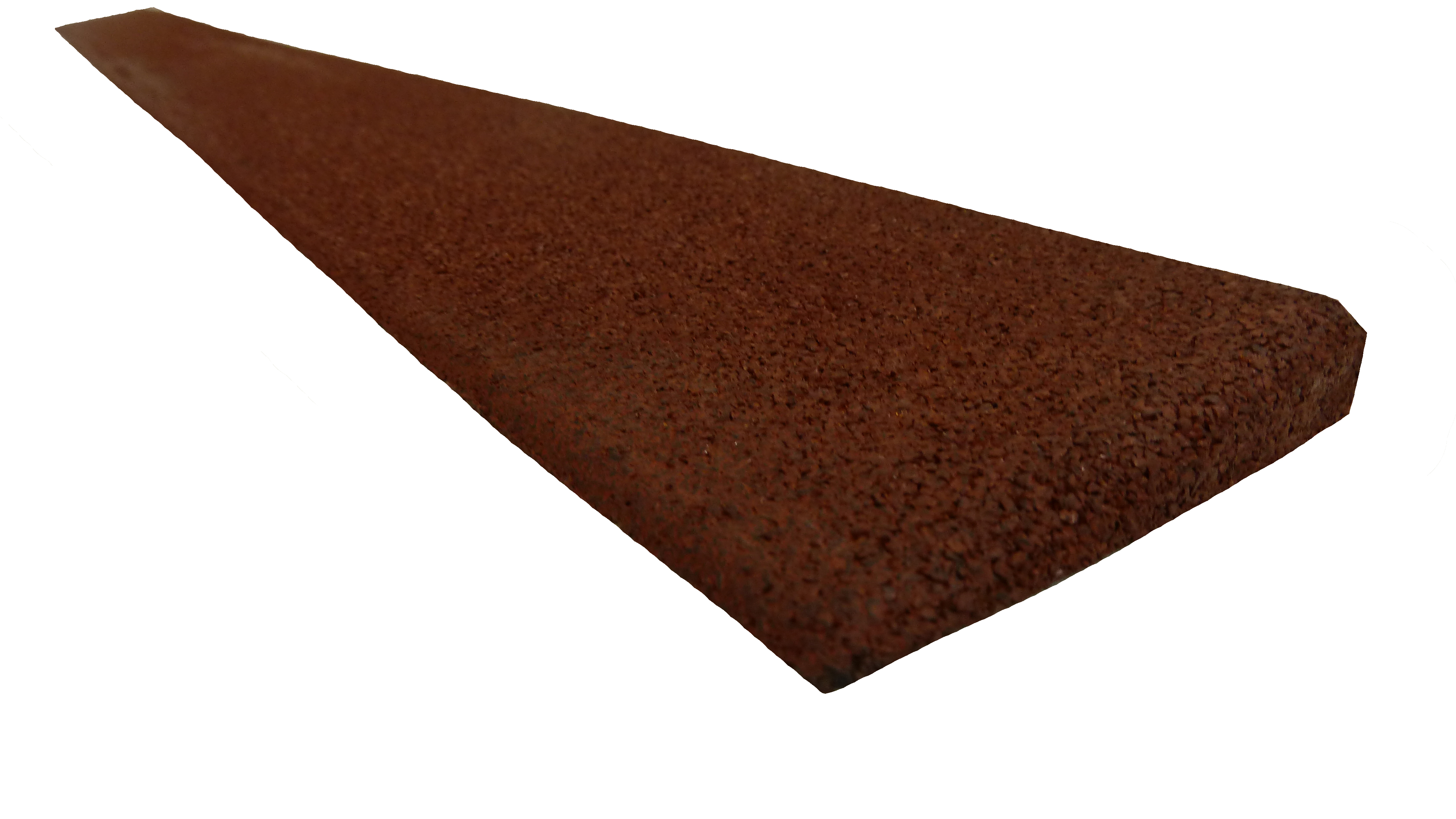 Gummirampe 15x80x1000 mm, for Quad gummifliser, Rød