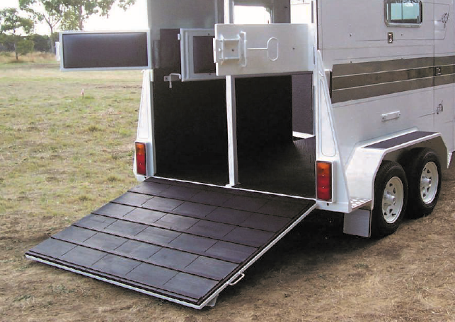 Rampemåtte type A 1750x1550 mm, 12 mm ribber (Trailer)