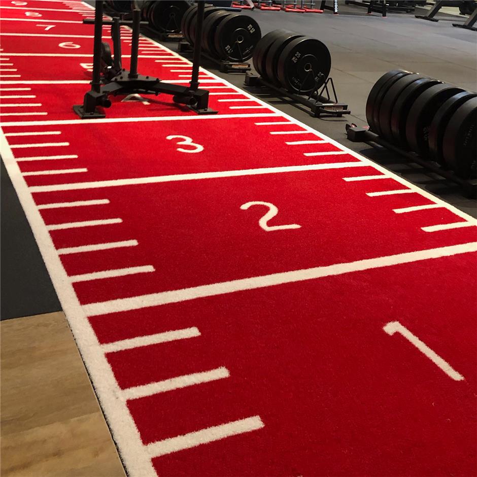 ErgoGrass Prowler Sled Track, Jason Type B, 15 mm, 2x11 m, sort med tuftet/vævet design i hvid farve