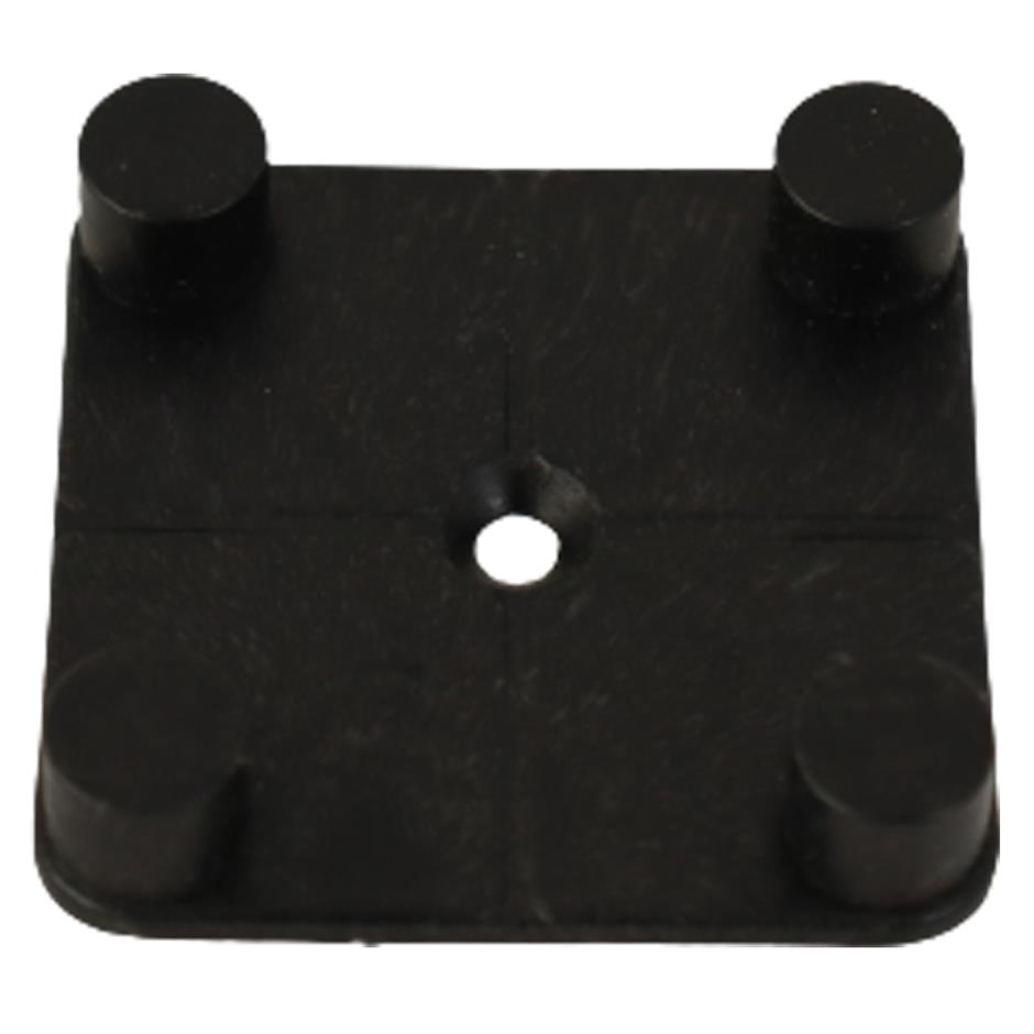 ErgoTile QUAD EasyConnect 20x250x1000 mm gummirampe med skåret overfladesheet, C4-15% GV grå