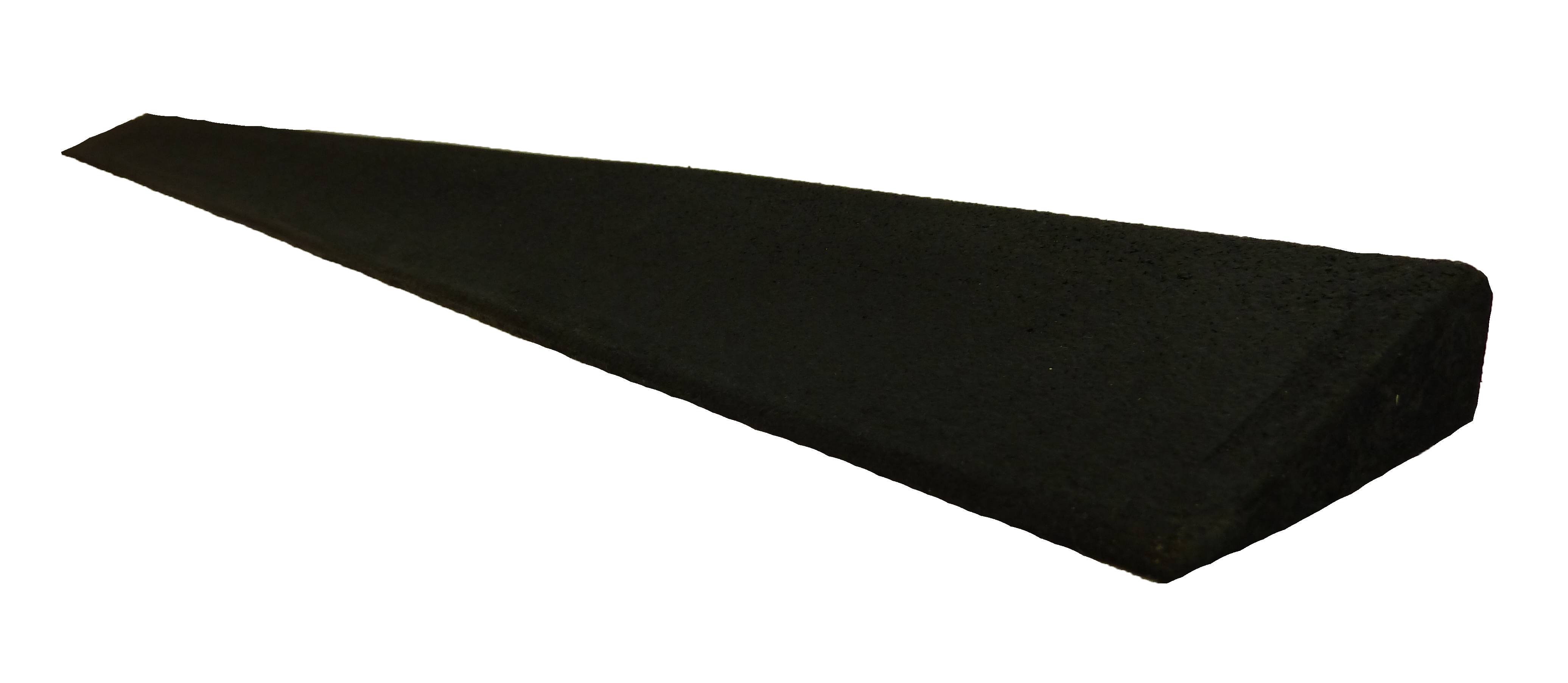 Gummirampe 15x80x1000 mm, for Quad gummifliser, Sort