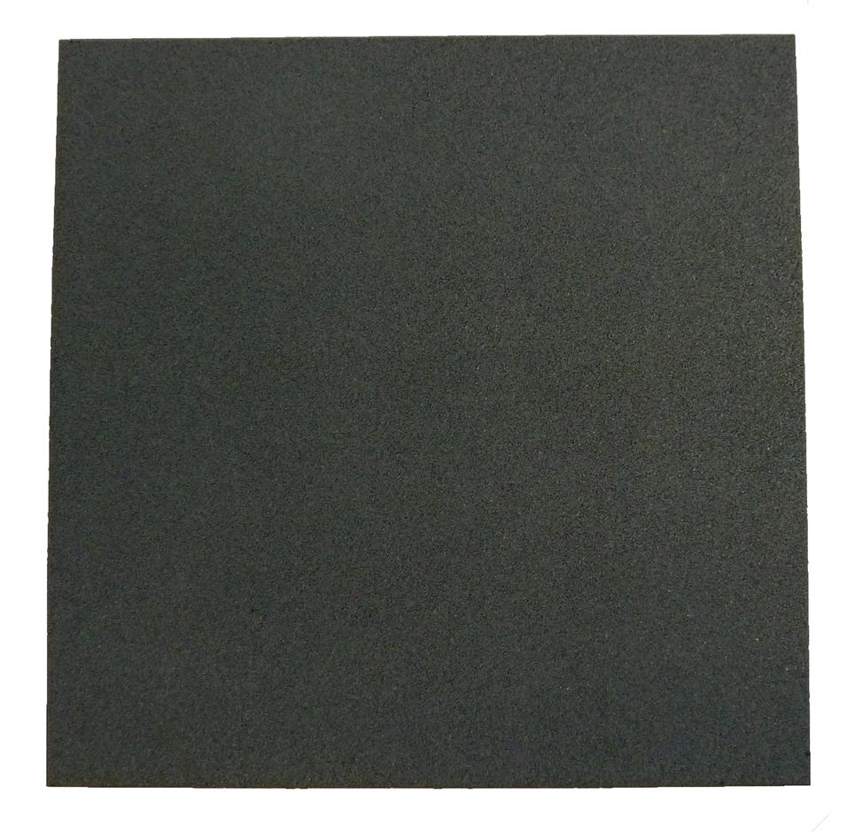 ErgoTile QUAD 1000x1000x25 mm gummifliser, C1-grå, Brandklasse efl