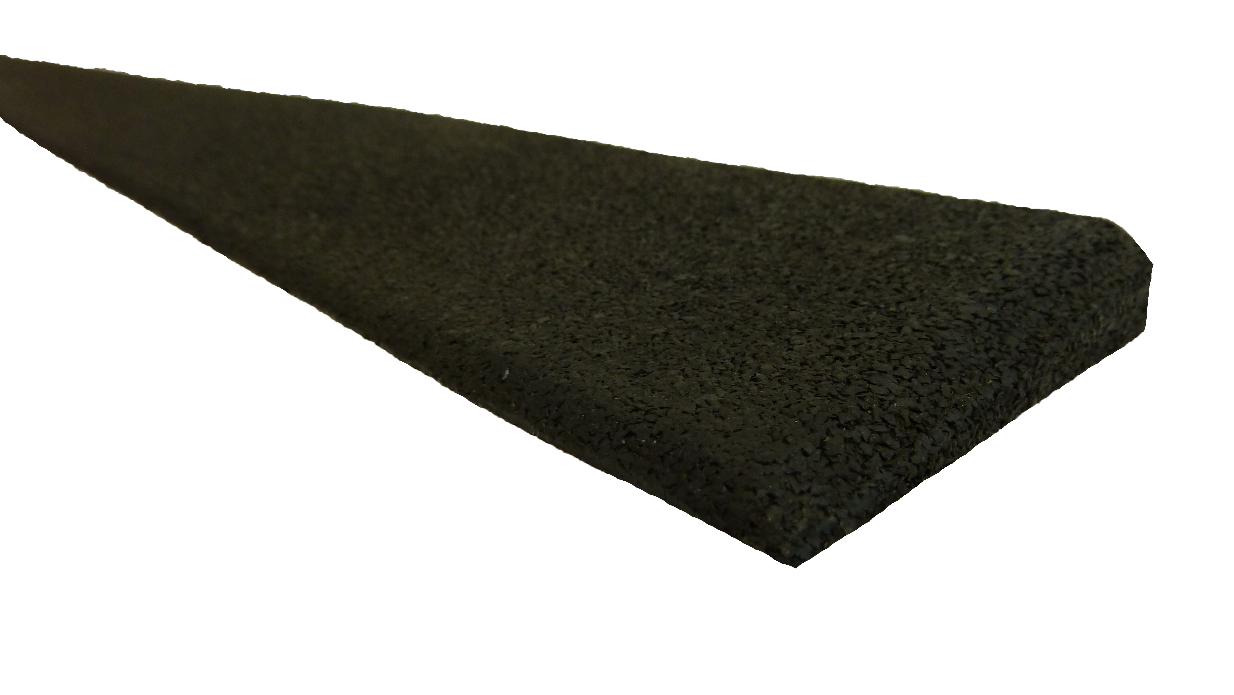 Gummirampe 15x80x1000 mm, for Quad gummifliser, Sort