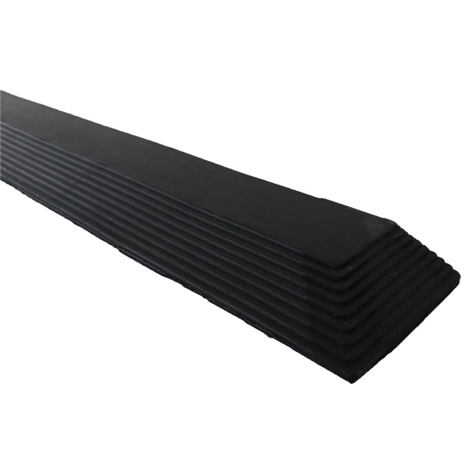 Skrå kantliste for Interlock gummimåtte, NR/SBR-gummi, Female Venstre