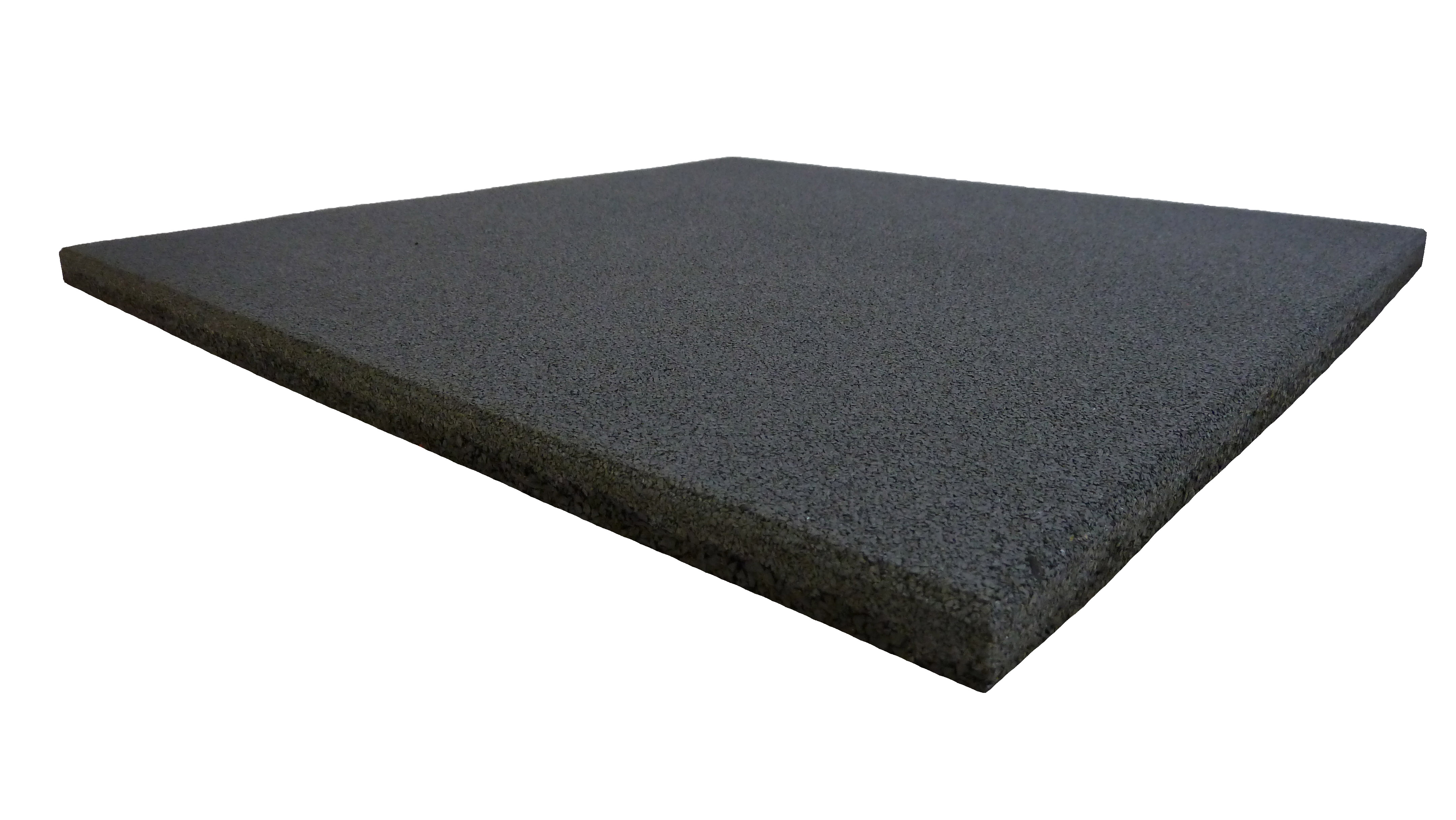 ErgoTile QUAD 500x500x10 mm gummifliser, C1-grå.