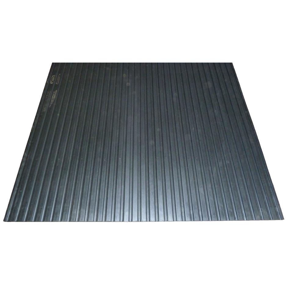 ErgoStall CF gummimåtte 1800x1200x12 mm m. glat overflade og rillet bund