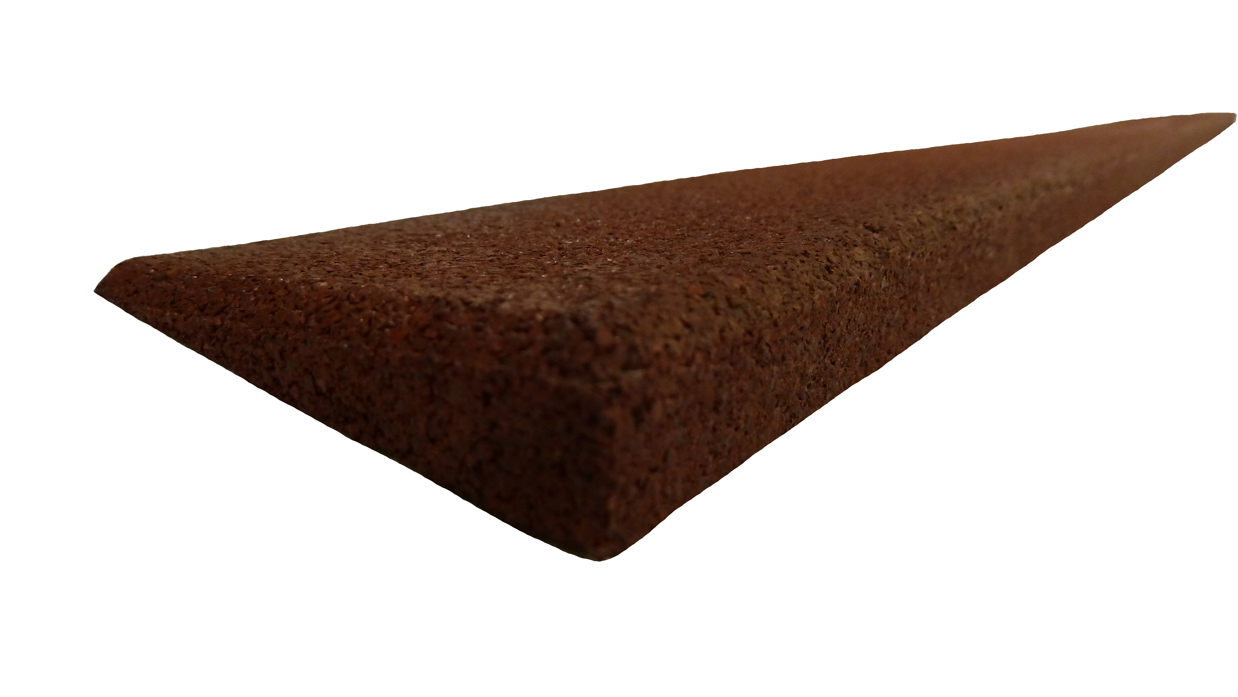 Gummirampe 15x80x1000 mm, for Quad gummifliser, Rød