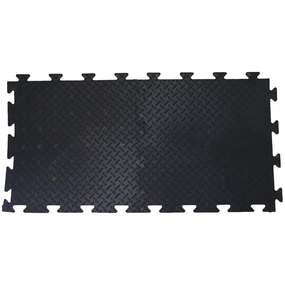 CheckerLok 500x500x14 mm vinylflise, sort