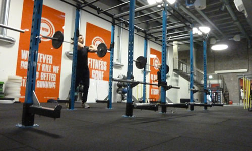 ErgoTile QUAD Gummifliser - Fitness Stød-, støj- og vibrationsdæmpning i forbindelse med fitness, crossfit og frivægtstræning.