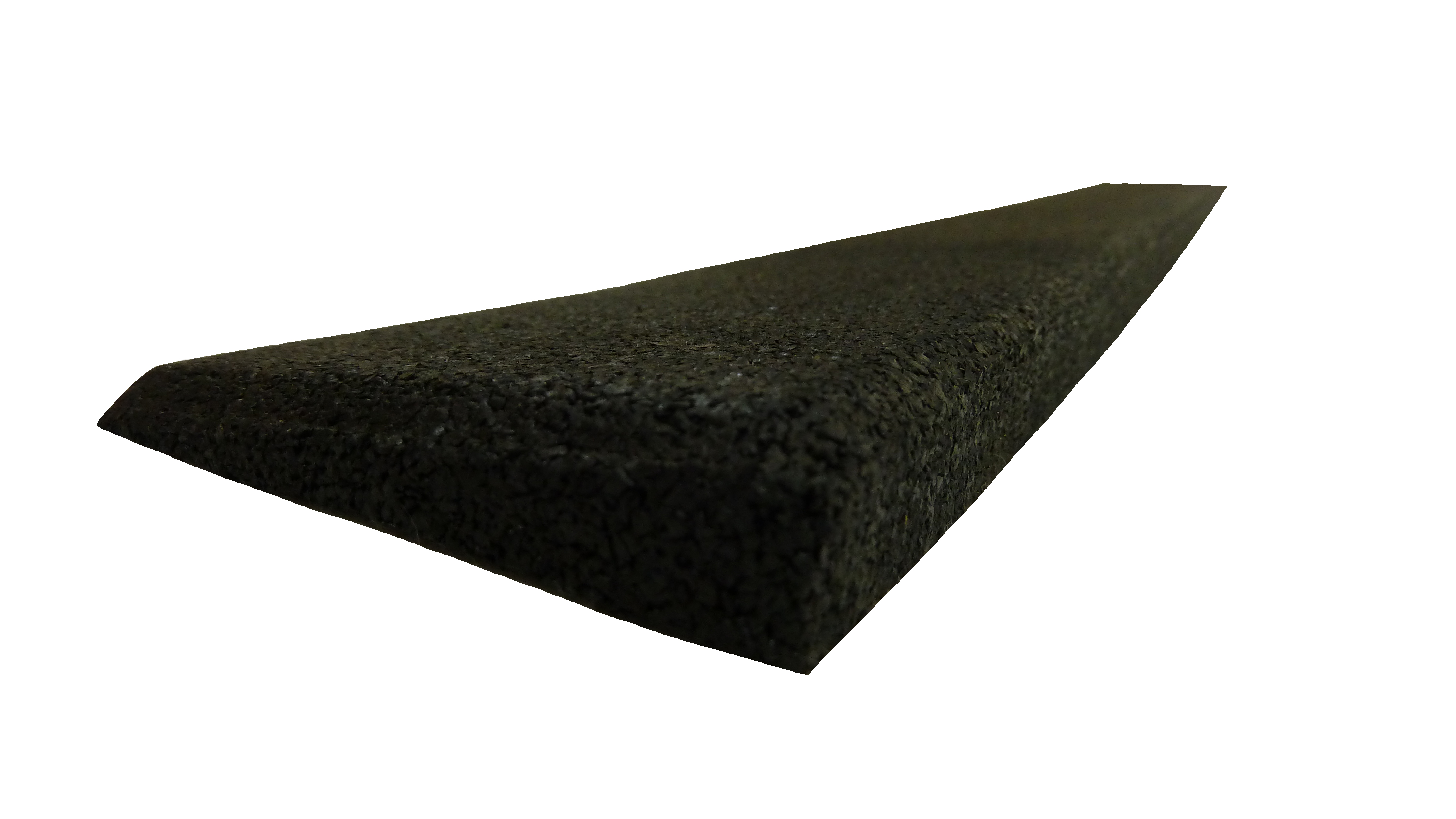 Gummirampe 15x80x1000 mm, for Quad gummifliser, Sort