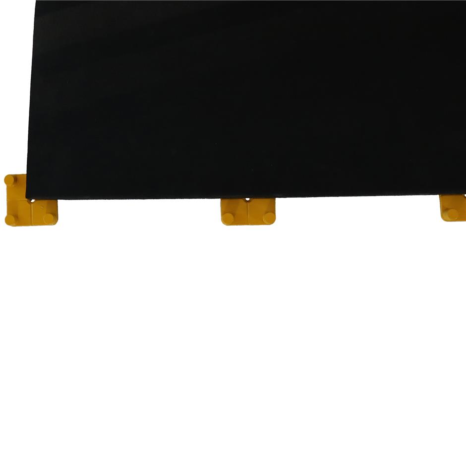 ErgoTile QUAD EasyConnect 1000x1000x30 mm gummifliser med impact bund type M, C1-sort