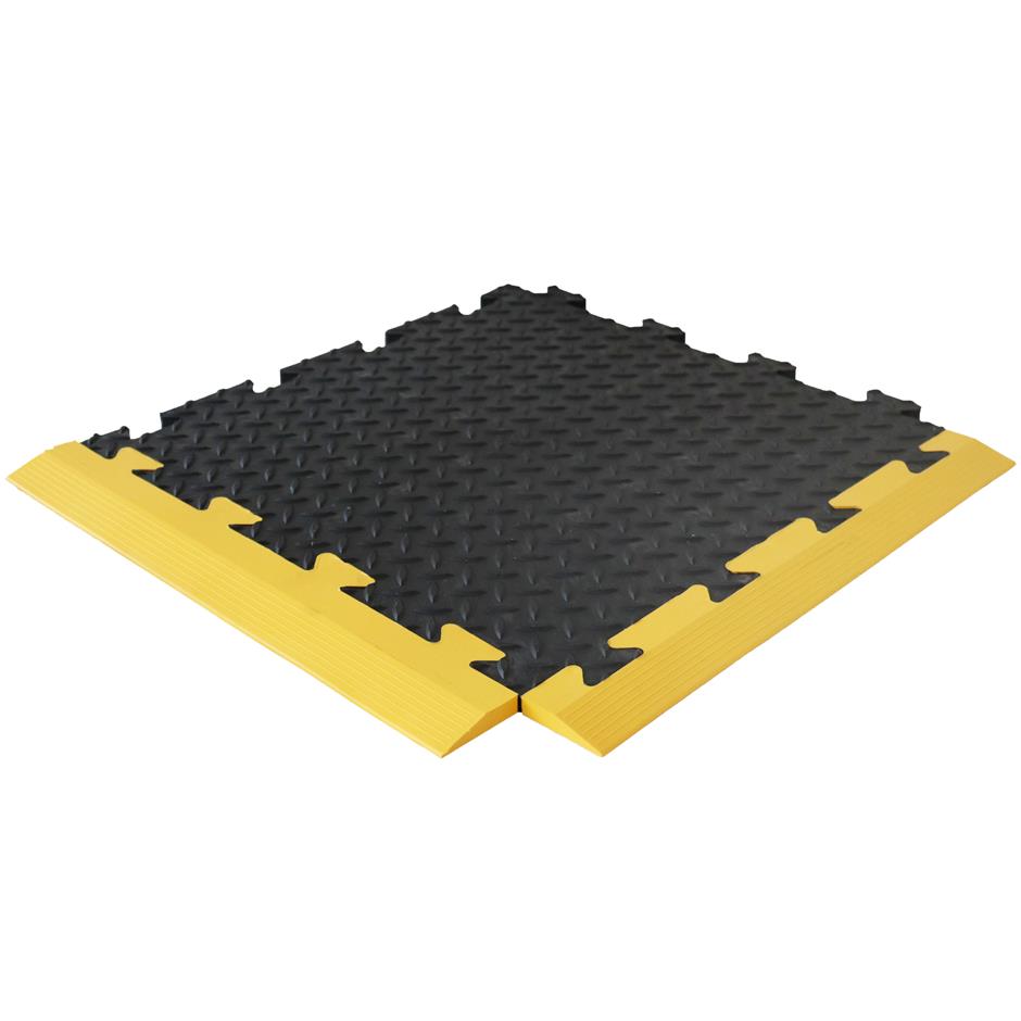 CheckerLok 500x500x14 mm vinylflise, sort