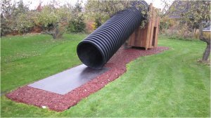 Ergosoft gummiflis, leveret i sække a 25 kg - RØD -